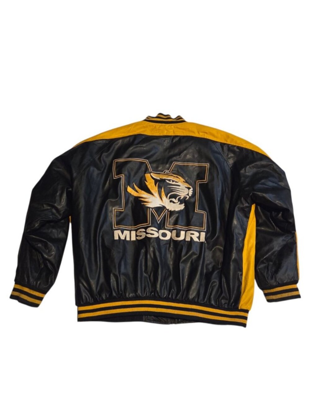 Mizzou Faux Leather Letterman Jacket Steve & Barry's Size XXL Missouri Football